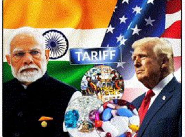 ભારત-અમેરિકા વેપાર સોદા માટેની વાતચીત સકારાત્મક રહી, 50 % નો ટેરિફ ઘટી શકે છે 2 IMG 20250808 211855